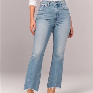 Abercrombie High Rise Kick Flare Jean